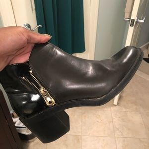 Zara brown and black booties